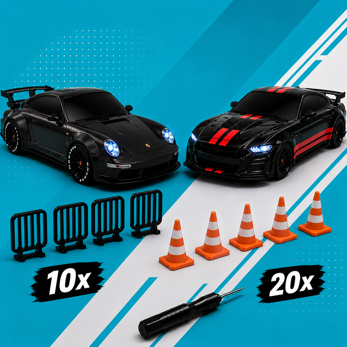 PORSCHE & MUSTANG DUO SET